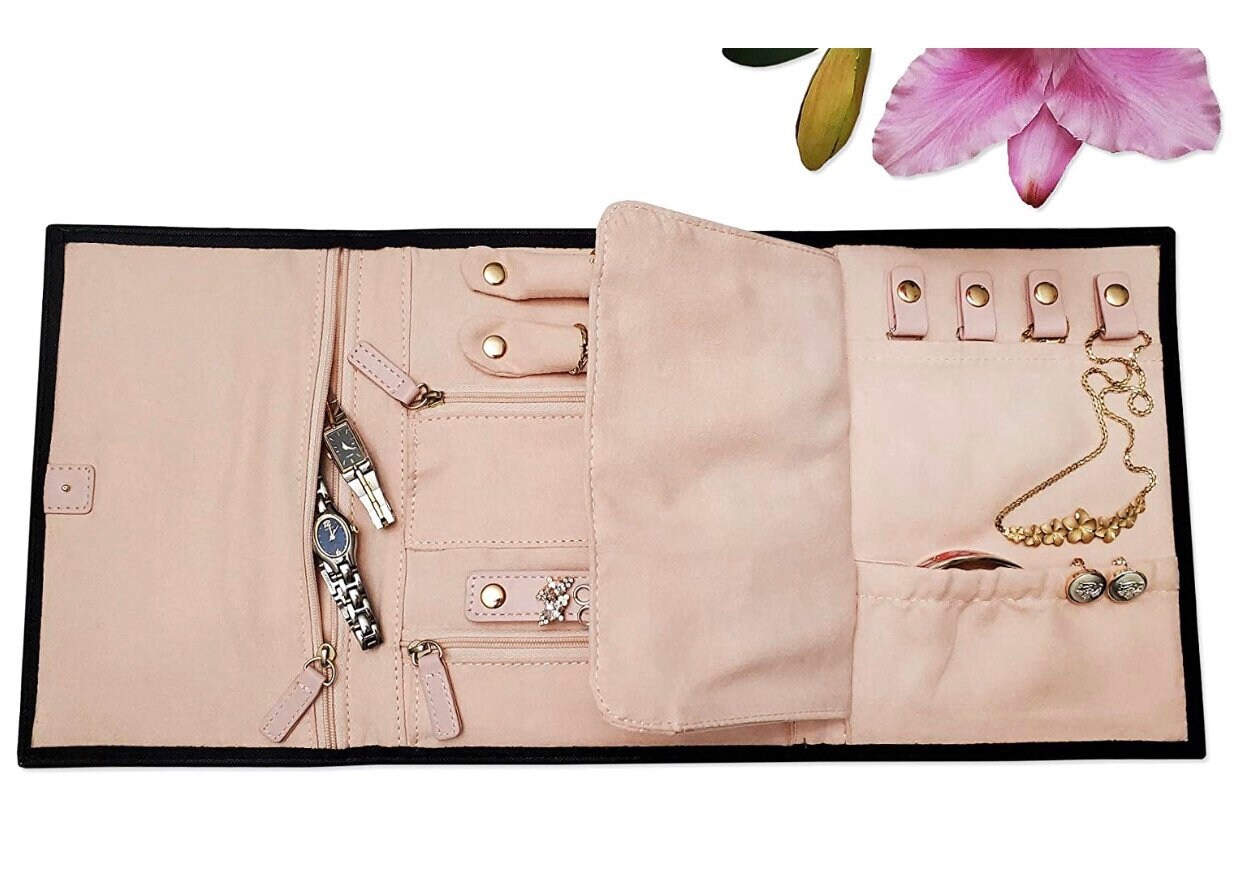 Jewelry Travel Organizer Bag Black Color 8.5x 6.5 Etsy