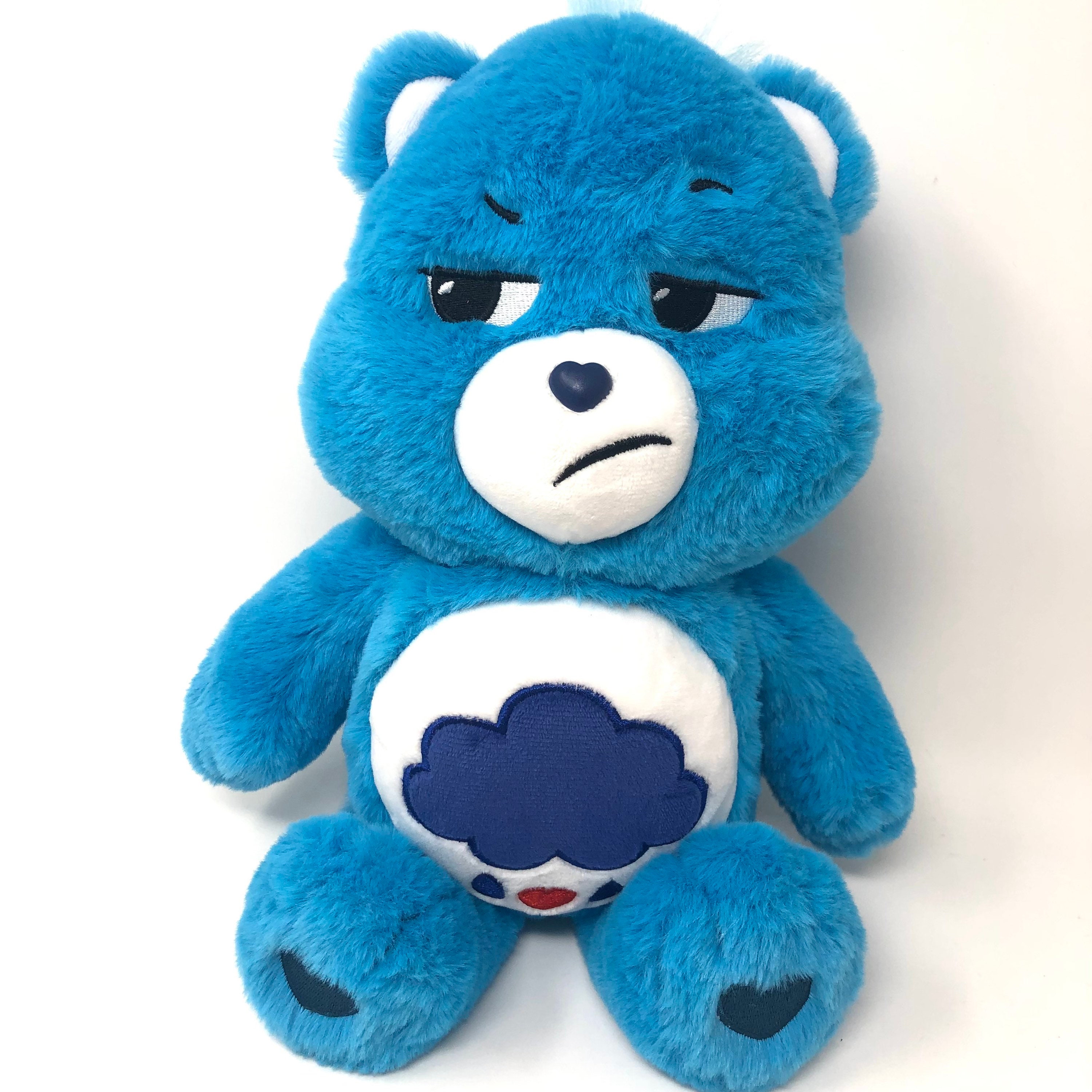Care Bears Blue Grumpy Bear Stuffed Animal Plush 13 Etsy