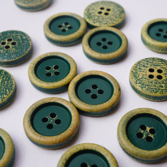 Wooden Buttons 20mm Sewing, Natural Wood Buttons Sewing