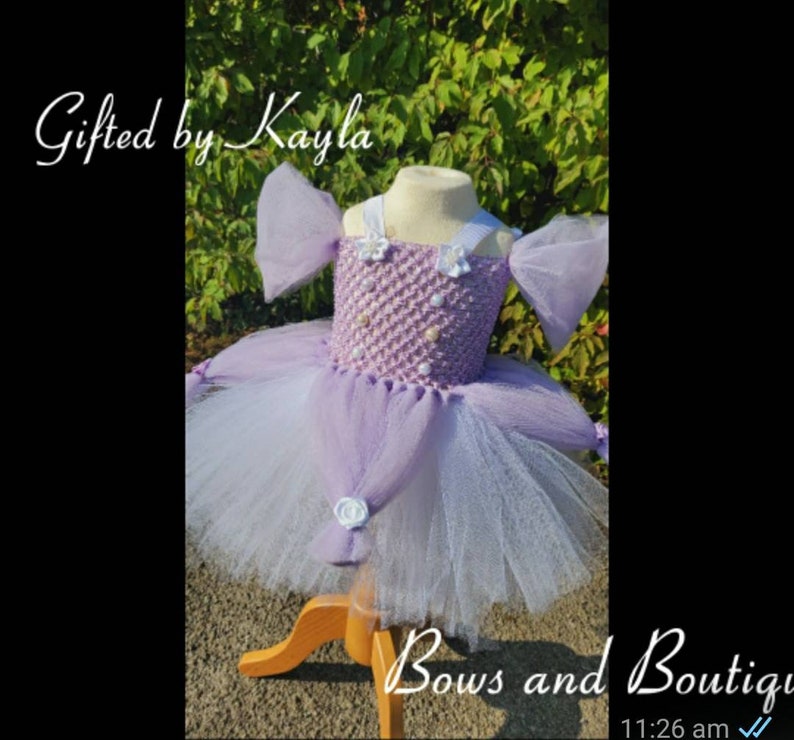Handmade Princess Sophia disney inspired tutu dress