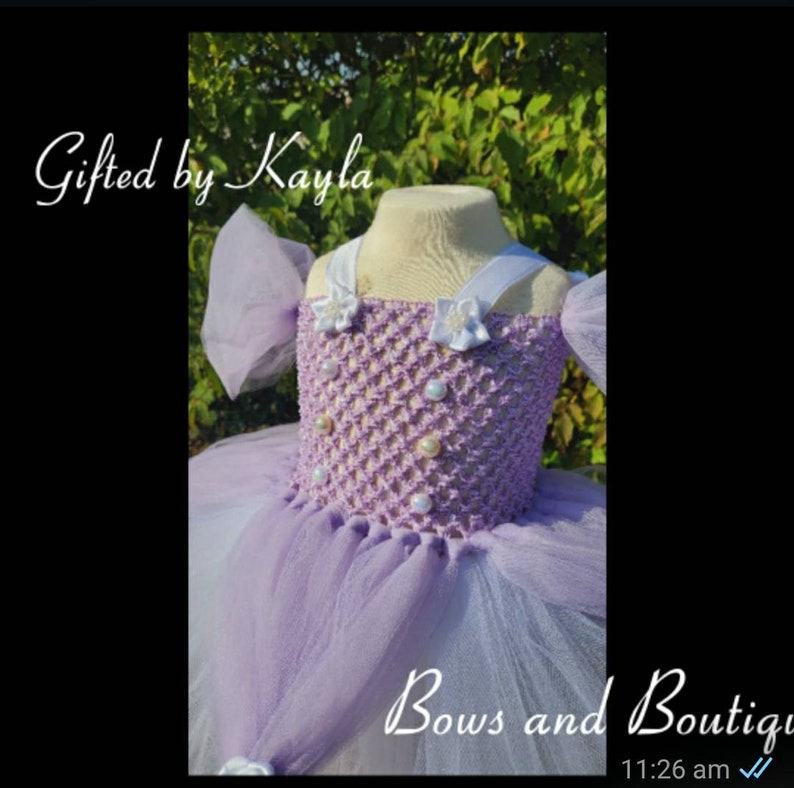 Handmade Princess Sophia disney inspired tutu dress