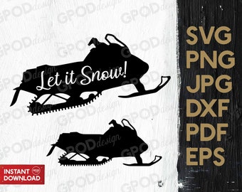 Download Snowmobile Svg Etsy
