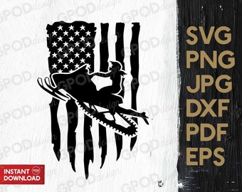 Snowmobile Woman Flag SVG, Snowmobile svg, Clipart For Cricut, Sled life svg, Snowmobile life svg, Gifts / Vector Cut File, Descarga digital