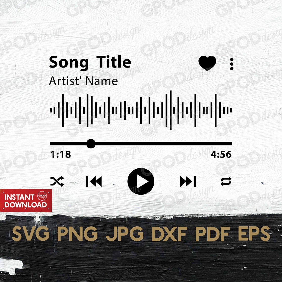 Music player Audio SVG Playlists Svg Clipart for Cricut | Etsy