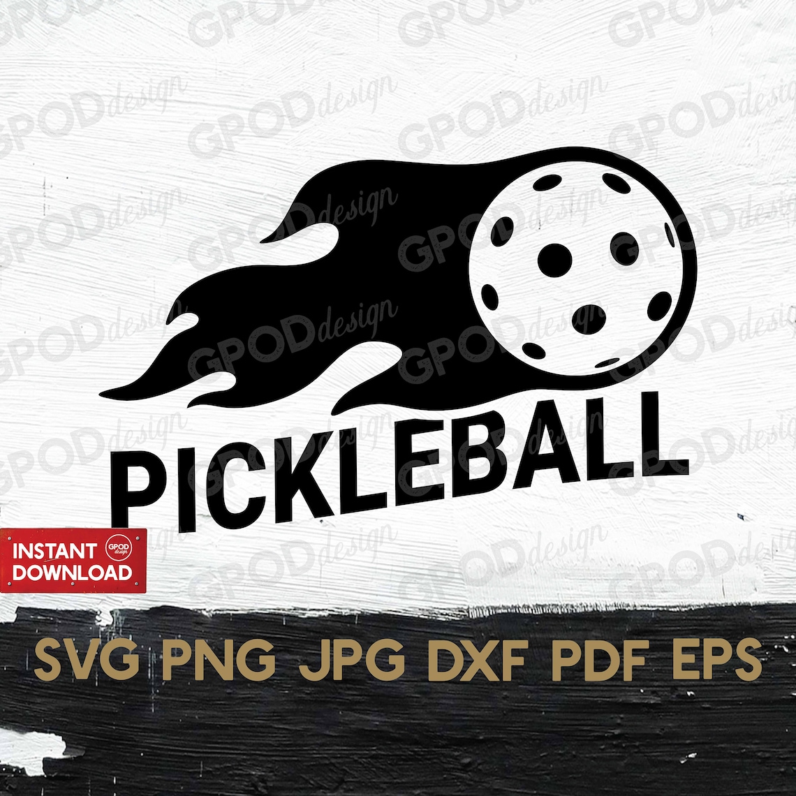 Pickleball SVG Flaming Pickleball Svg Clipart for Cricut | Etsy