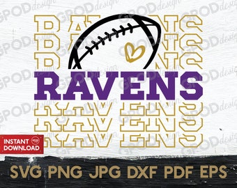 Ravens Football SVG, Ravens svg, Clipart for Cricut, Ravens Team svg, Ravens mama svg, Perfect for Ravens Lovers Gifts / Descarga digital