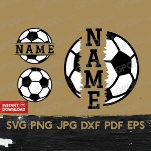 Name Soccer SVG, Soccer svg, Clipart for Cricut, Soccer Mom svg, Soccer Team svg, Soccer Player svg | Vector Cut File, Digital download