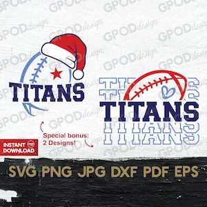Titans Football SVG, Titans svg, Clipart for Cricut, Loves Titans Team svg, Titans Football Mom svg, Perfect for Gifts | Digital download