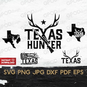 Texas Hirsch Jagd Bündel SVG, Hirsch Jäger svg, Clipart für Cricut, Hirsch Flagge svg, Jagd saison svg | Vektor Cut Datei, Digitaler Download