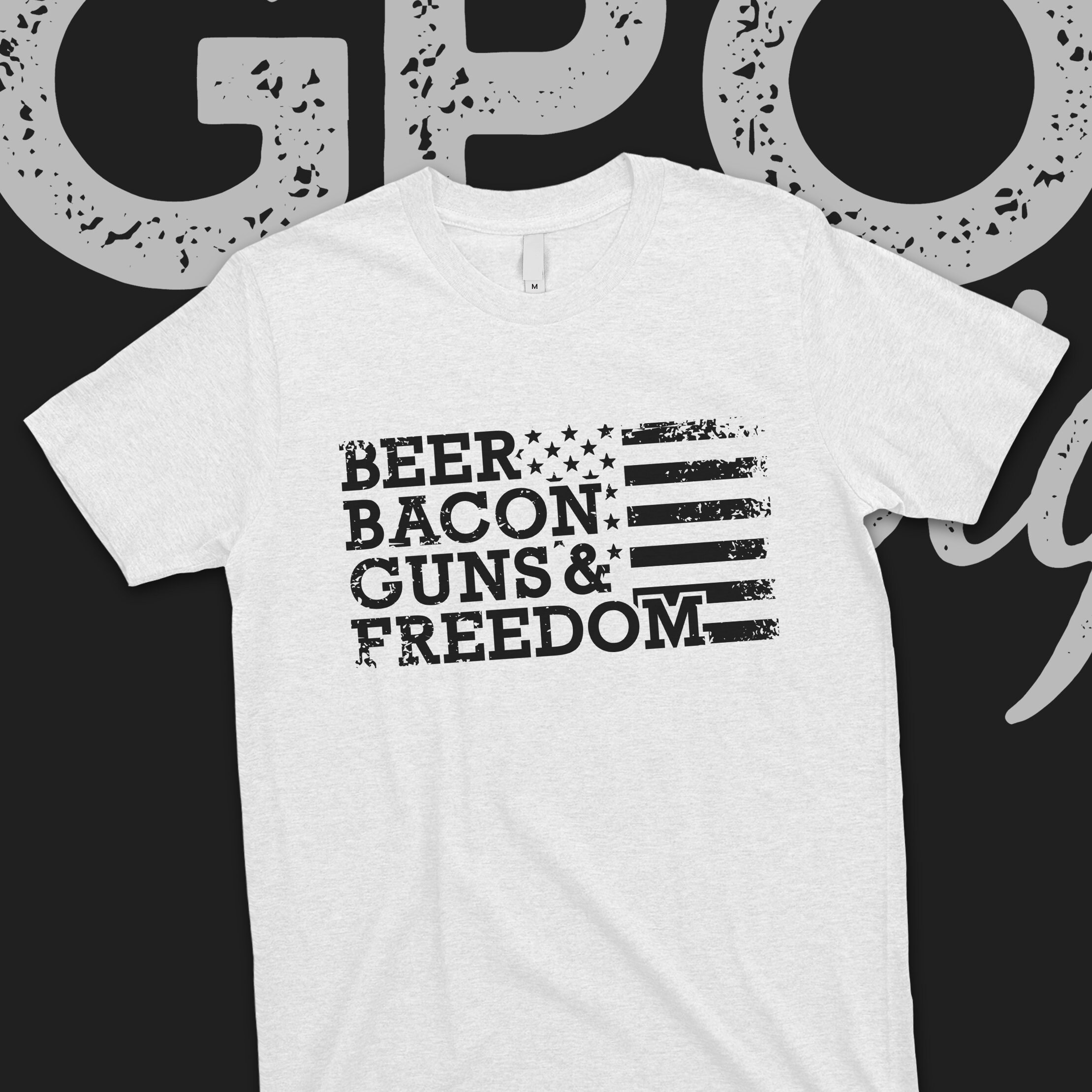 Beer Bacon Guns Freedom Shirt Brewer Flag Shirt Gift for Etsy
