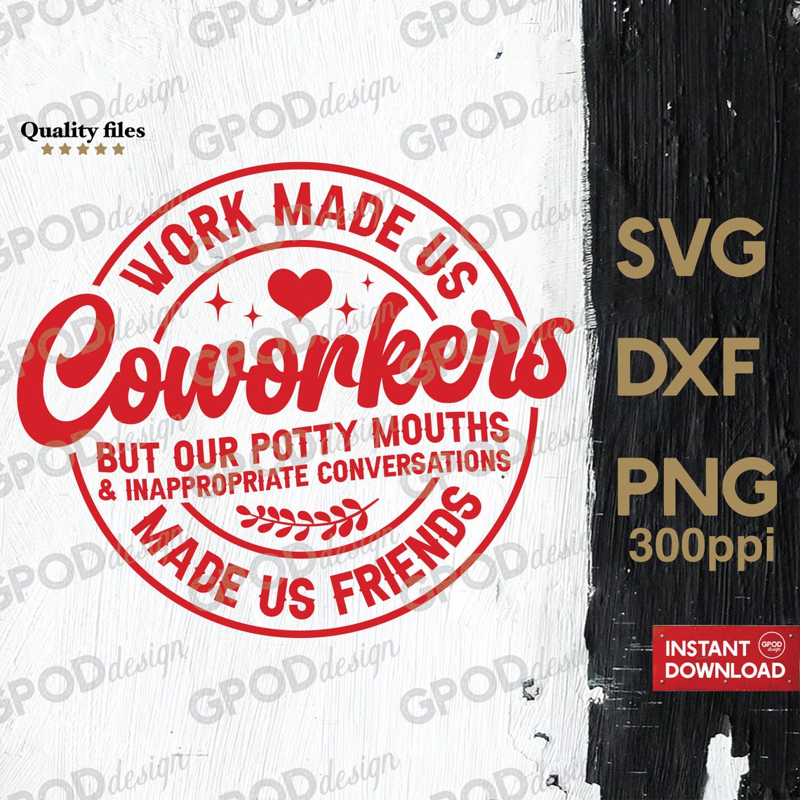 Work Made Us Coworkers SVG, Clipart for Cricut, Made Us Friends ...