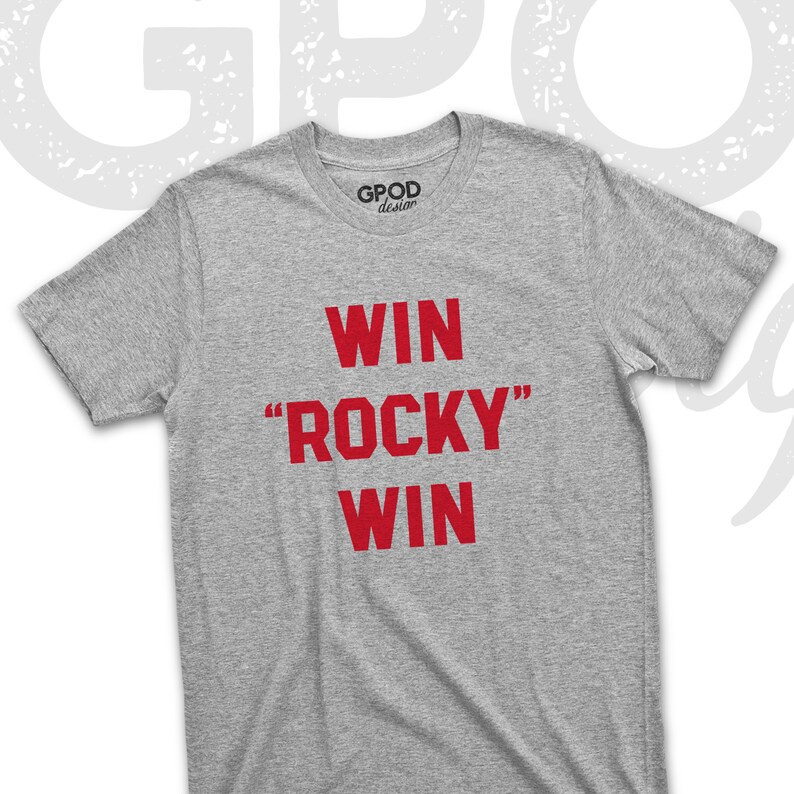 Rocky Win Light Blue Shirt WIN ROCKY WIN Shirt Rocky Italian | Etsy