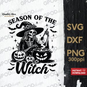 Seizoen van de heks SVG, grappig Witchy seizoen PNG, clipart voor Cricut, dit is het seizoen Halloween SVG, Witch Vibes SVG | Digitale download