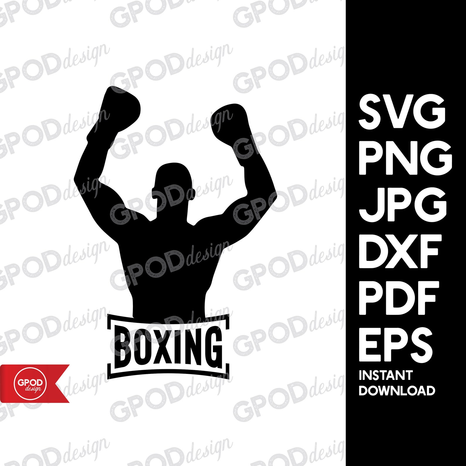 Boxing Svg Boxing Champion SVG Boxing glove Clipart for | Etsy