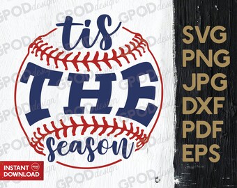 Tis The Season Baseball SVG, Baseball svg, Clipart for Cricut, Baseball Season svg, Baseball Mom svg, Baseball Sister svg | Digital download