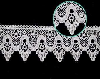 2 1/4 inch wide white Venise lace trim price per yard