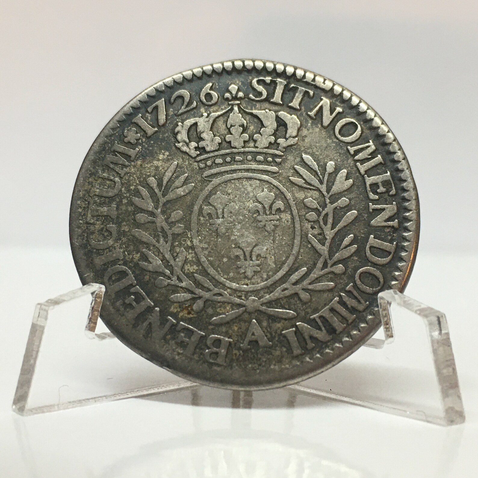 1726 Coin France Louis XV 24 Sols silver silver 0.917 Etsy