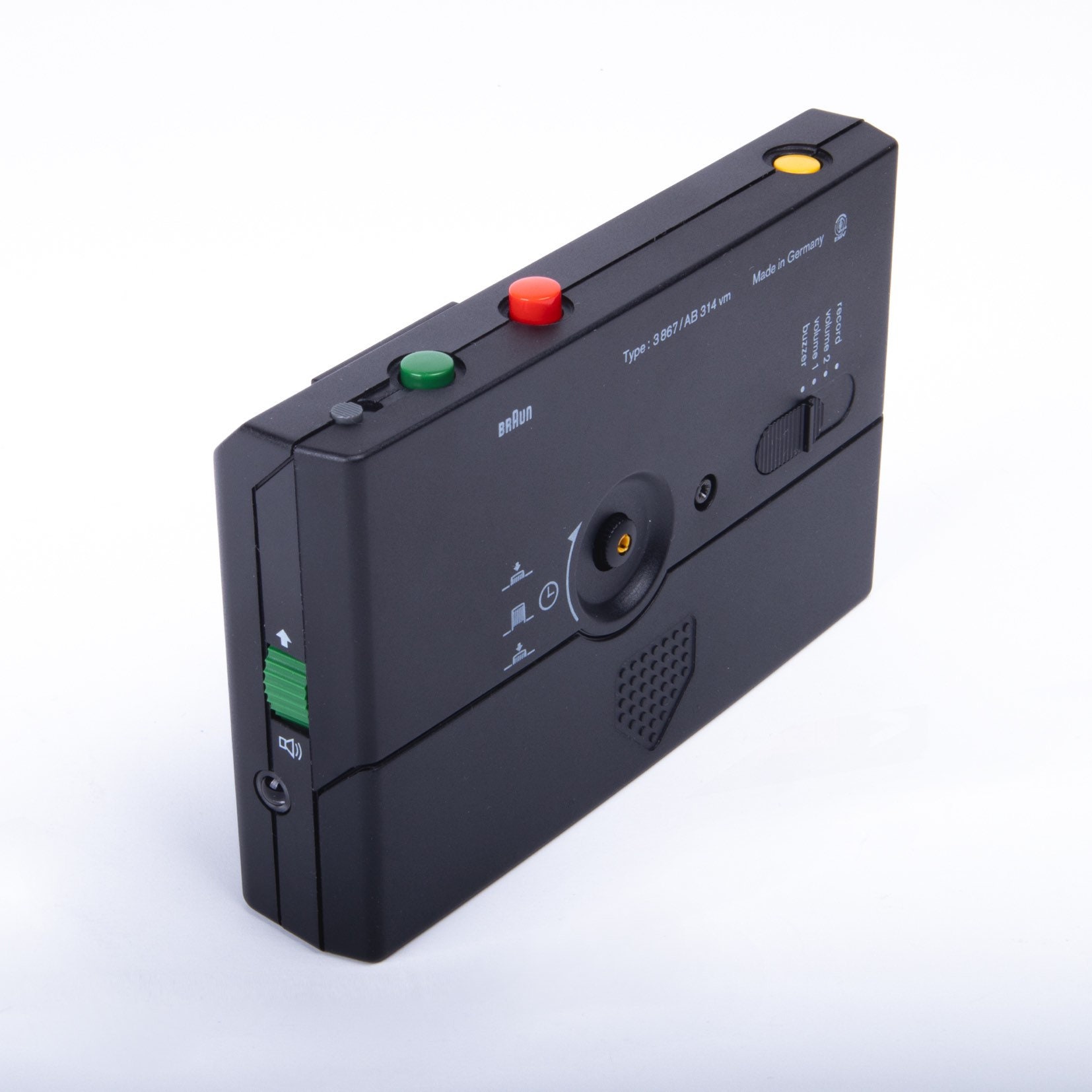 インテリア時計 BRAUN voice memo AB314vm Braun AB 314 Voice Memo Alarm Clock - Dietrich Lubs, 1995