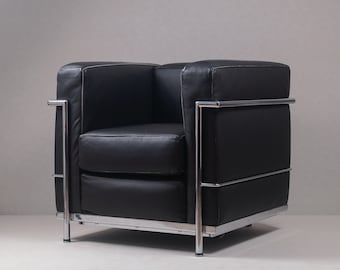 Original LC2 chair - Le Corbusier - Alivar Made in Italy