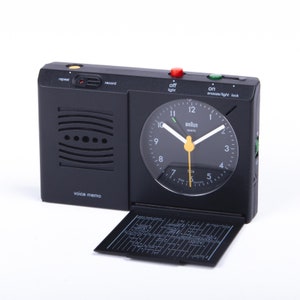 Braun AB 314 voice memo alarm clock - Dietrich Lubs, 1995 - ORIGINAL PACKAGING