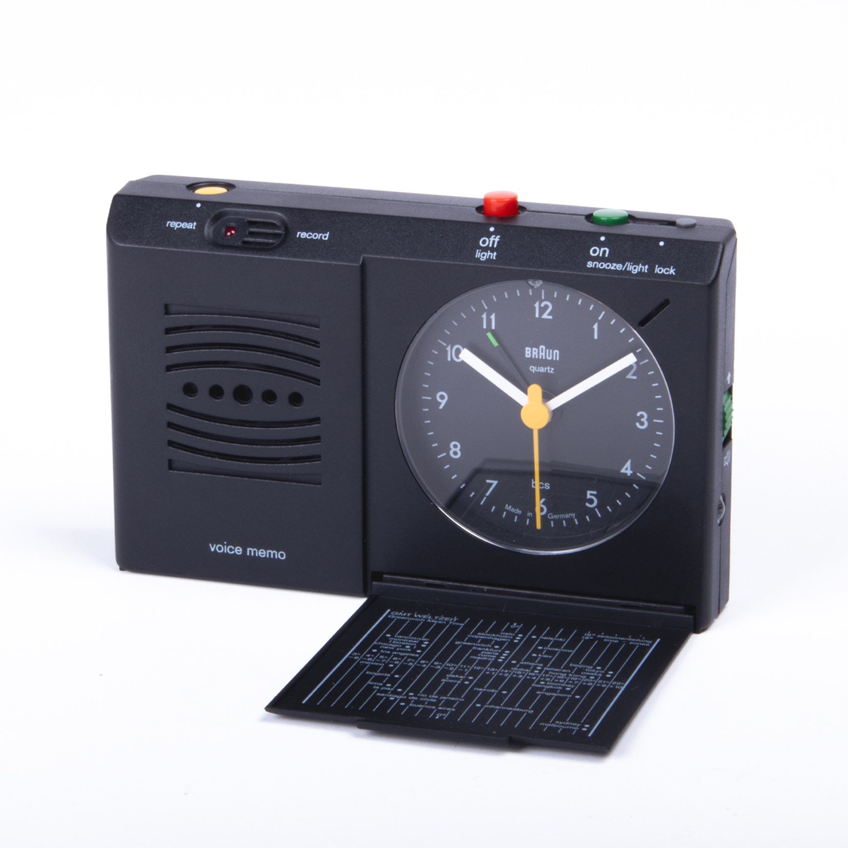 インテリア時計 BRAUN voice memo AB314vm Braun AB 314 Voice Memo Alarm Clock - Dietrich Lubs, 1995