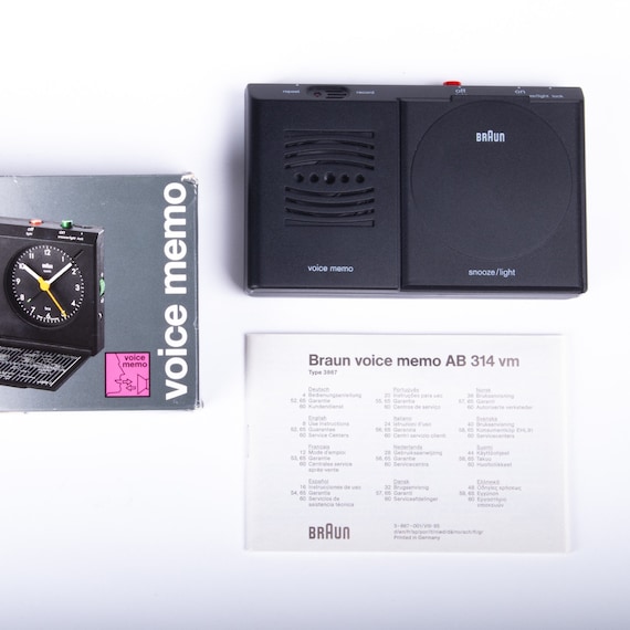激安ブランド Braun AB 314 Voice Memo Alarm Clock - Dietrich Lubs, 1995 インテリア時計