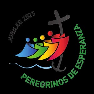 Archivo PNG del Jubileo Español 2025 con fondo transparente, listo para imprimir. 2 diseños para descargar.