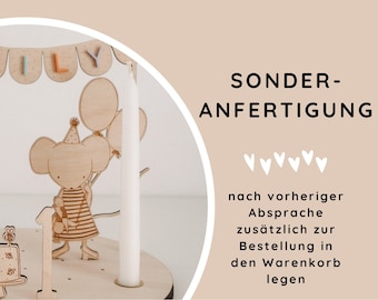 Aufpreis für Sonderanfertigung | NUR nach vorheriger Absprache bestellen