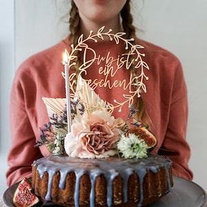 Caketopper - Du bist ein Geschenk - Holz