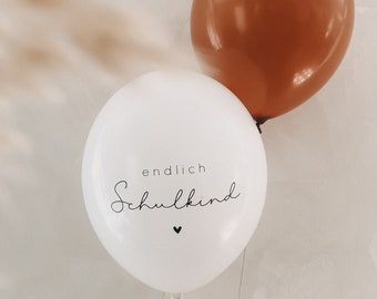 Eco Balloons | Finally a Schoolchild | Set of 3 | White | Biodegradable