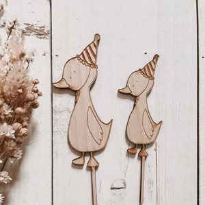 Caketopper Gans in 2 Größen | Herz und Späne
