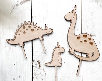 Dino Caketopper en bois