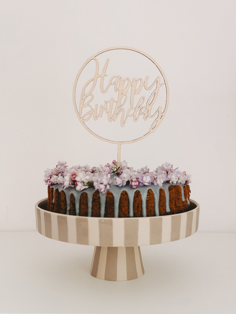 Cake topper HAPPY BIRTHDAY image 5