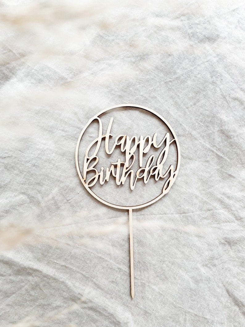 Cake topper HAPPY BIRTHDAY image 3