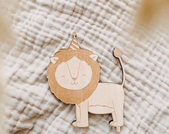 lion | single connector | Candle Plate | birthday wreath | Children's Birthday | birthday plate