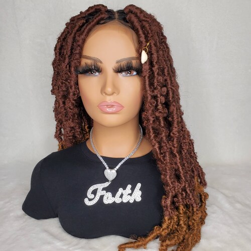 Butterfly Locs Wig Full Lace Wig Lace Front Wig Faux Locks Etsy