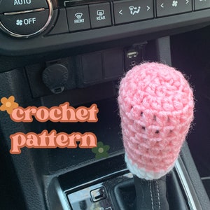 Gear Shift Cover Crochet PDF Pattern / Car Accessories / Gear Shifter image 1