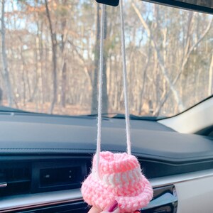 Mini Cowboy Hat Crochet Pattern / PDF Download / Car Hanging / Cute Car Hanging image 2