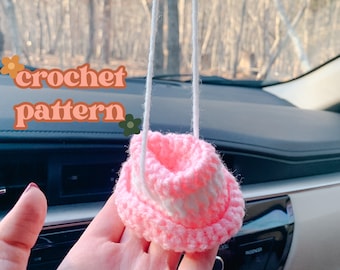 Mini Cowboy Hat Crochet Pattern / PDF Download / Car Hanging / Cute Car Hanging