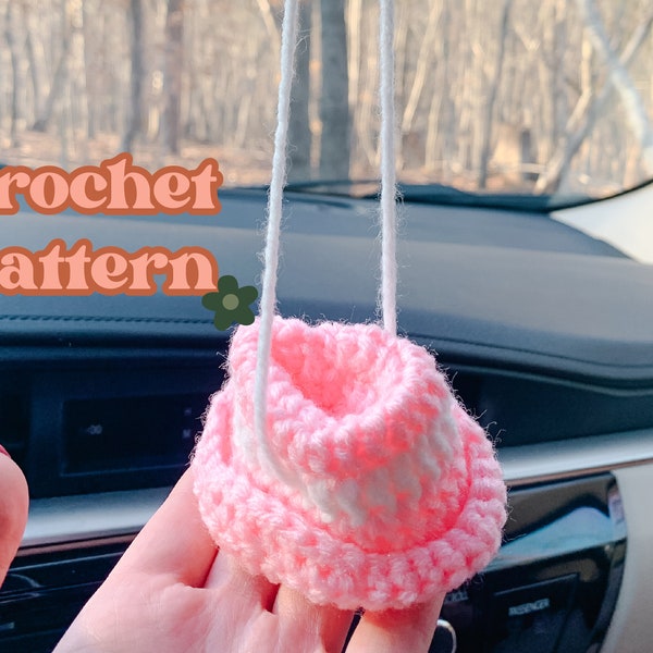 Mini Cowboy Hat Crochet Pattern / PDF Download / Car Hanging / Cute Car Hanging