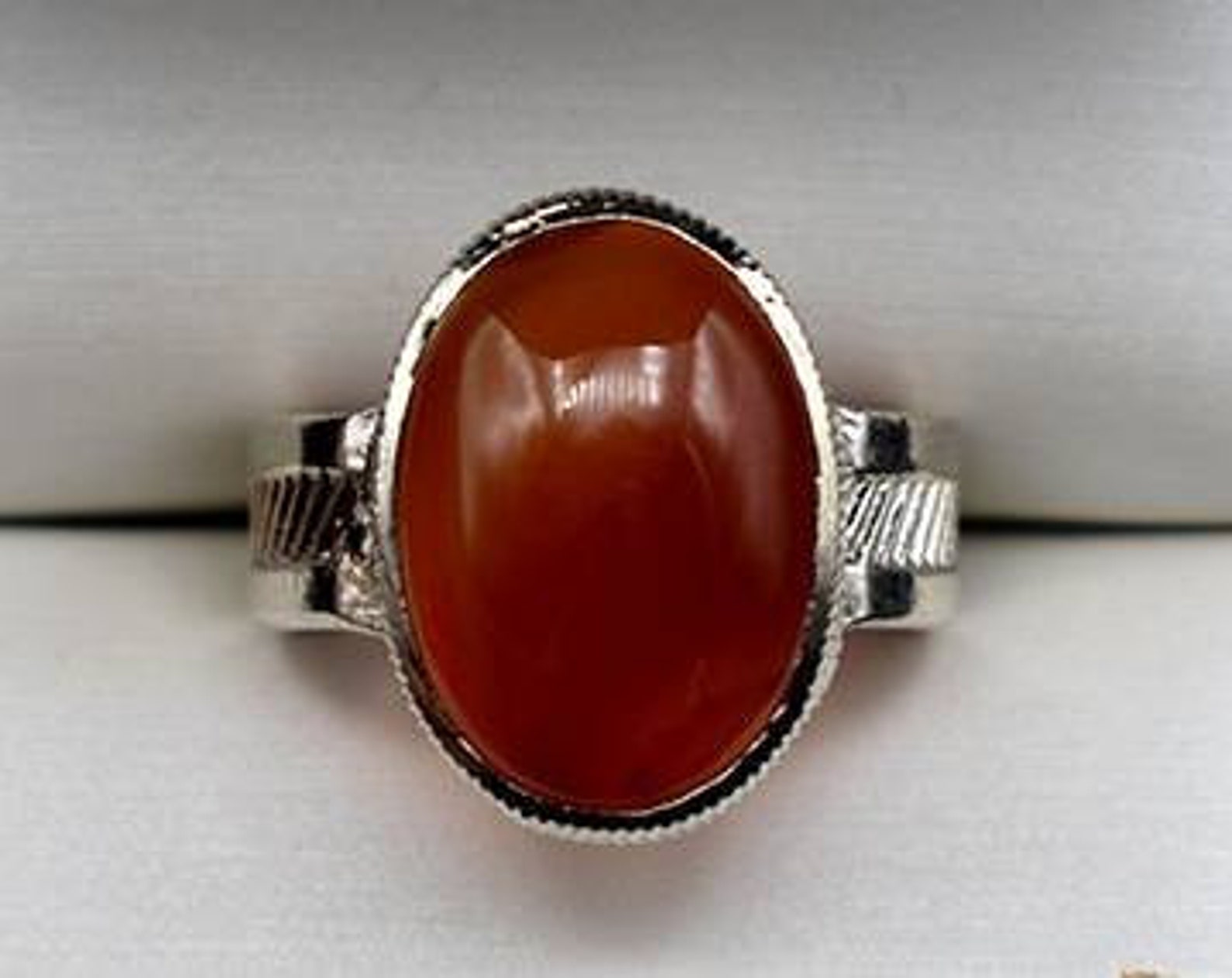 Natural Aqeeq Ring Sterling Silver 925 Agate Ring Yemeni Aqeeq Etsy