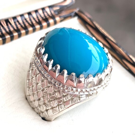 Mens rings shop with turquoise