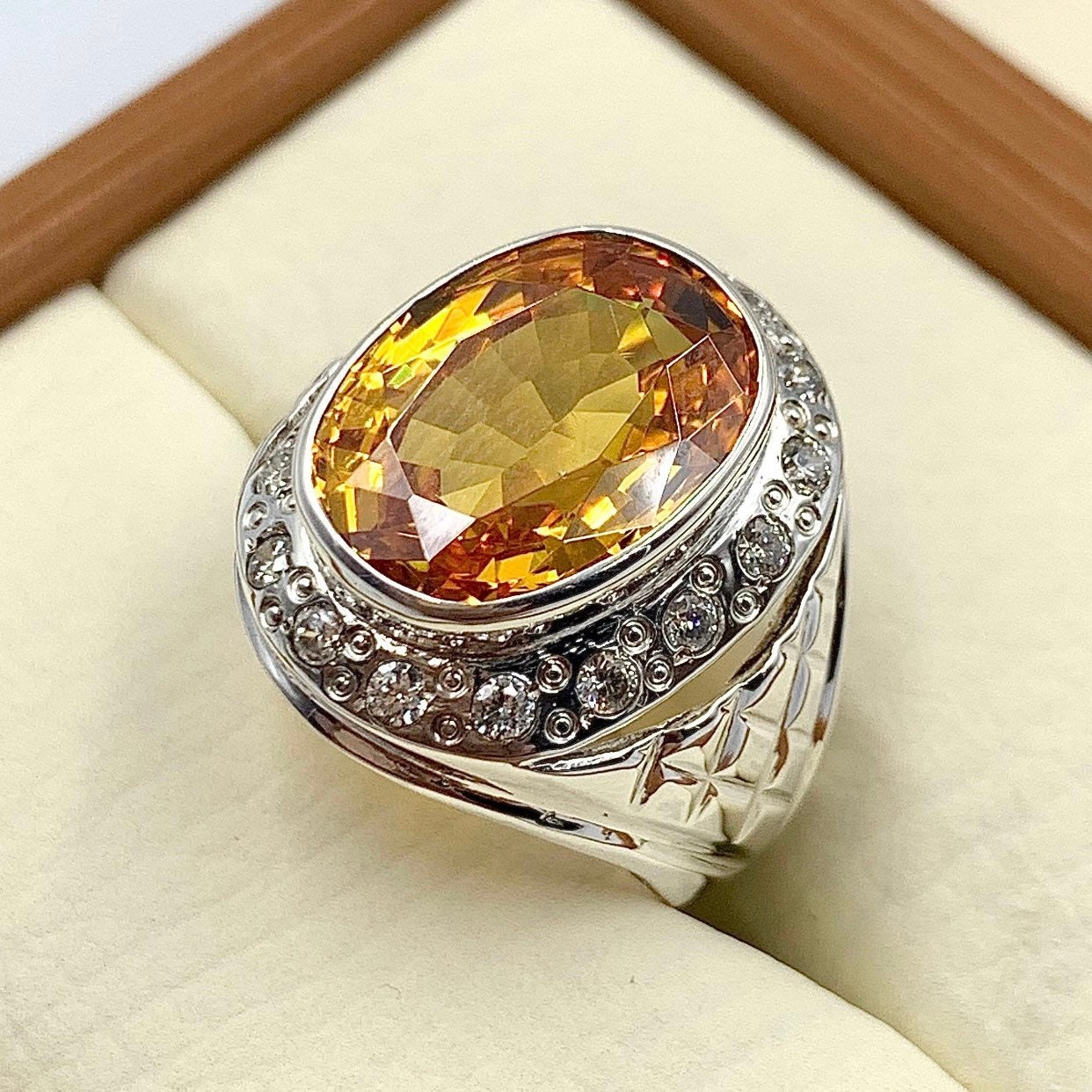 Men's imperial outlet topaz ring