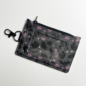 Crescent Magic Keychain ID Zipper Pouch
