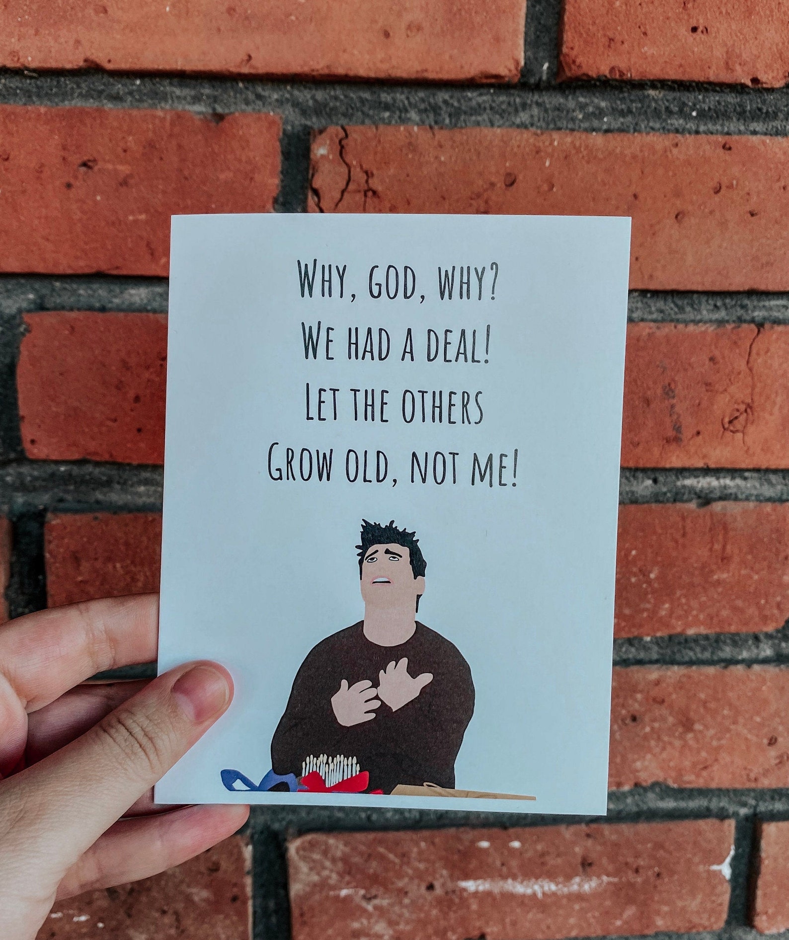 Joey from Friends Birthday Card Funny Happy Birthday card | Etsy