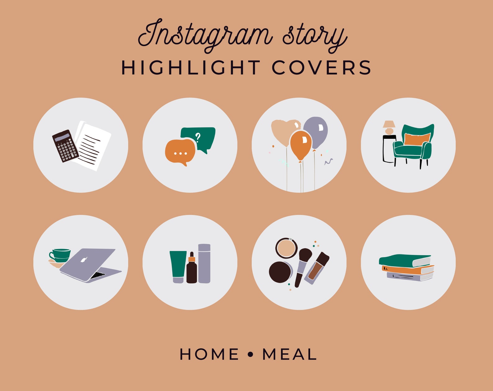 30 Lifestyle Instagram Highlight Covers Fashion IG - Etsy