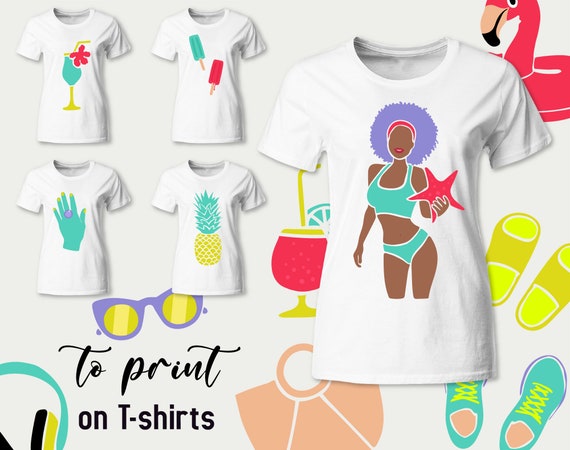 Summer 2022 Clipart Pool Party Clipart Sea Elements and Objects Summer  Elements Girl Summer Clipart Beach Clipart - Etsy