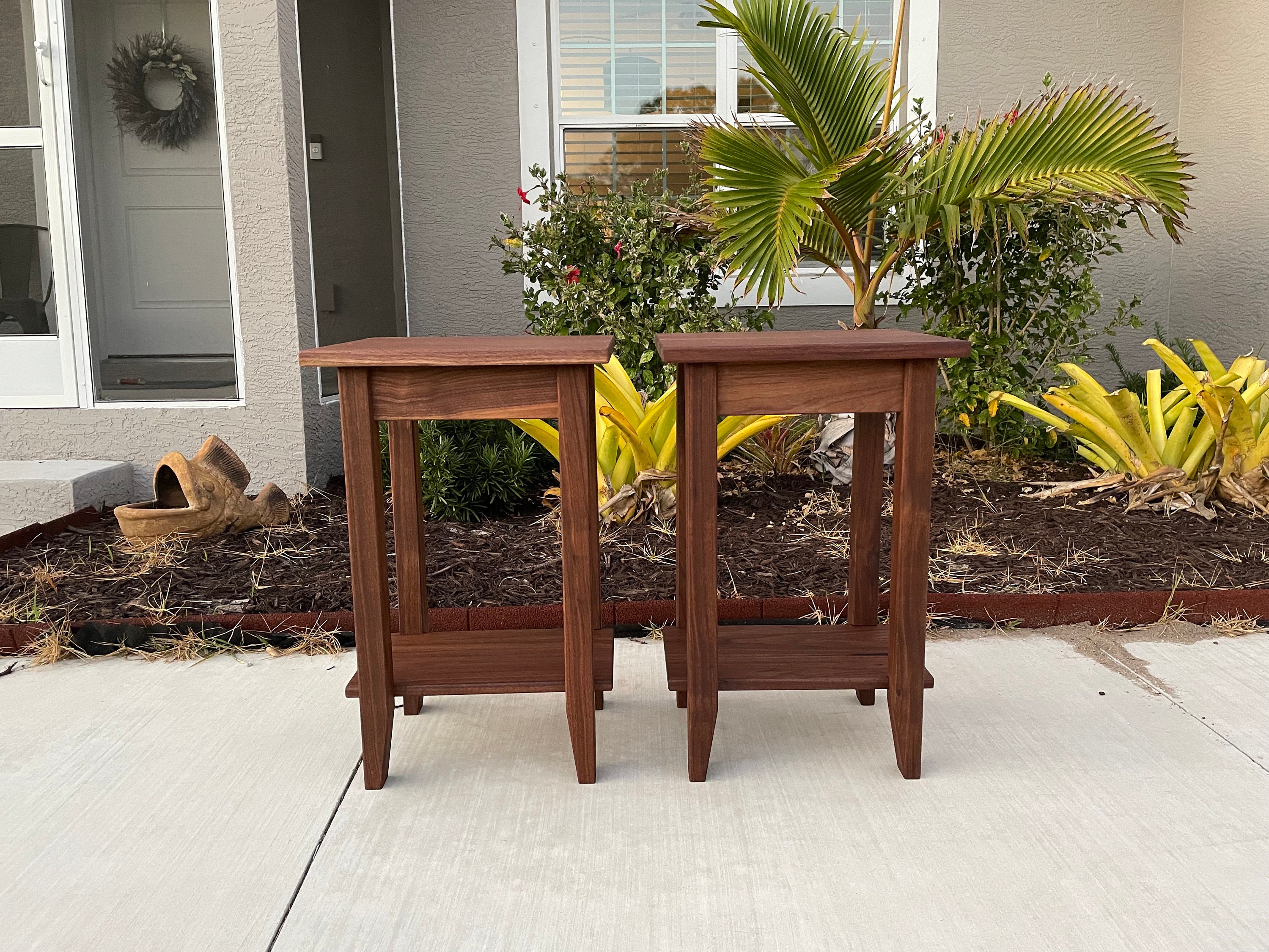 Modern Mid Century | Shaker End Table | Side Table | End Table | Nightstand | Handmade | Walnut | White Oak | Cherry