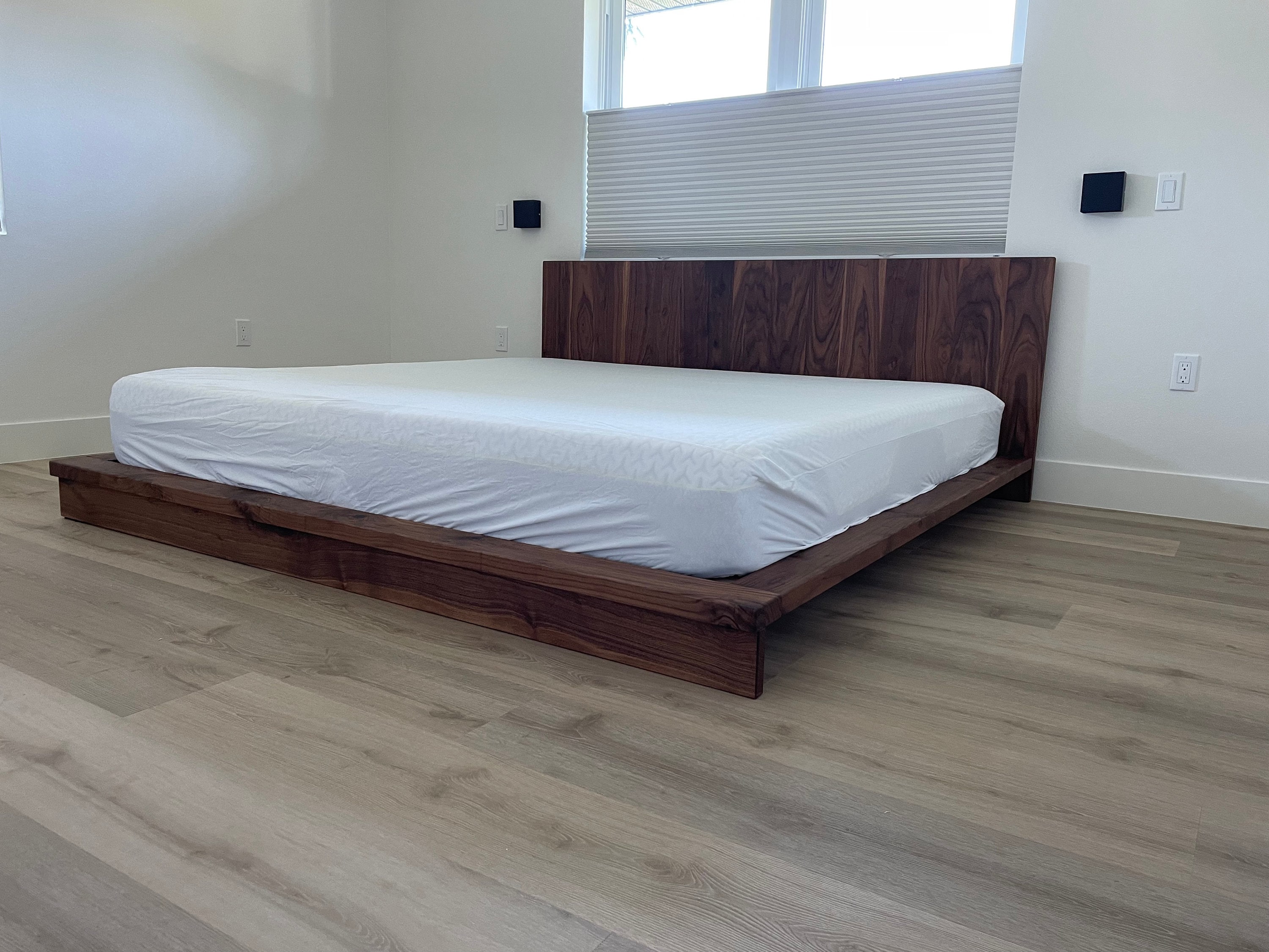 Platform Bed low Profile Bed Modern Bed Walnut Bed White Oak