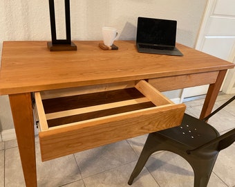 Shaker Style Desk | Modern Desk | Solid Cherry Desk | Solid Walnut Desk | Solid White Oak Desk | Custom Hand Made | Free Delivery